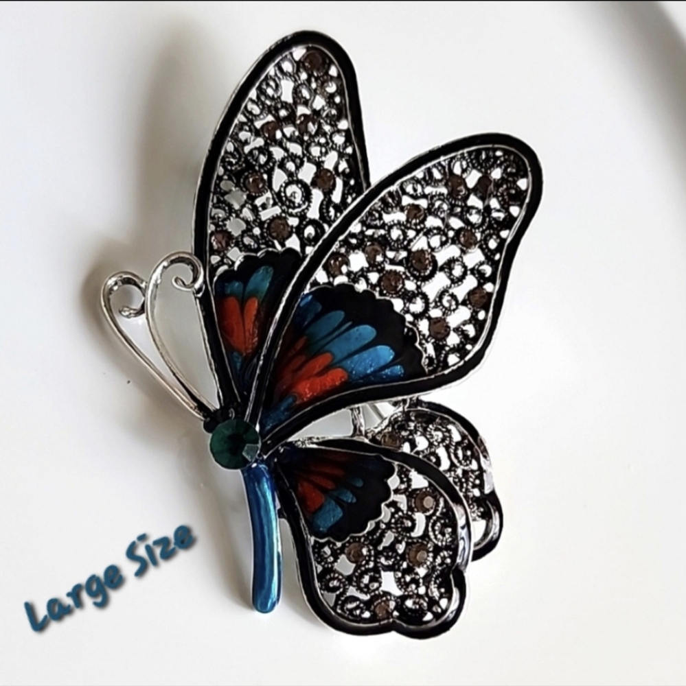 MULTI Dimension Extra Large Butterfly Brooch BRO